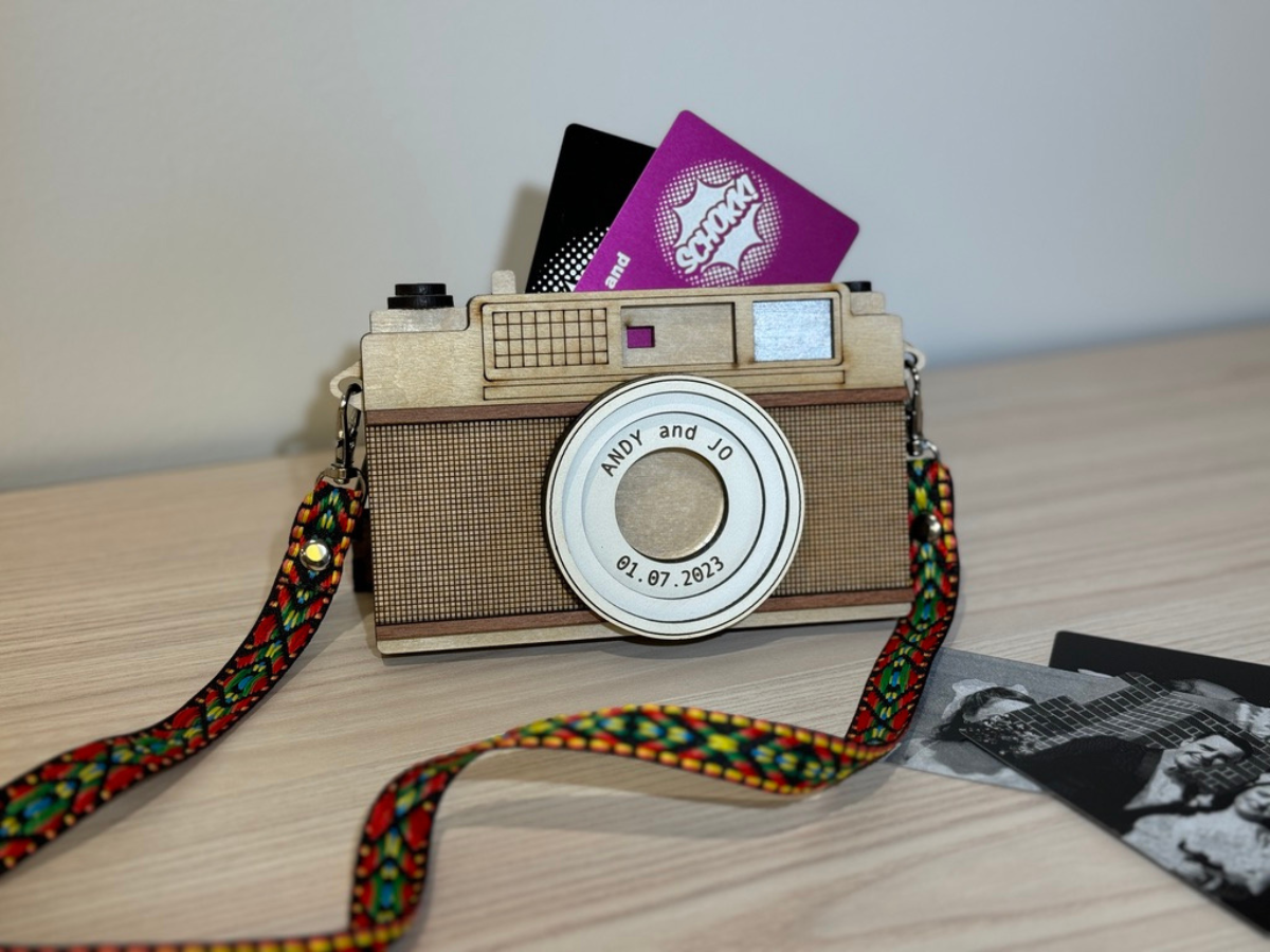Camera gift card holder 1