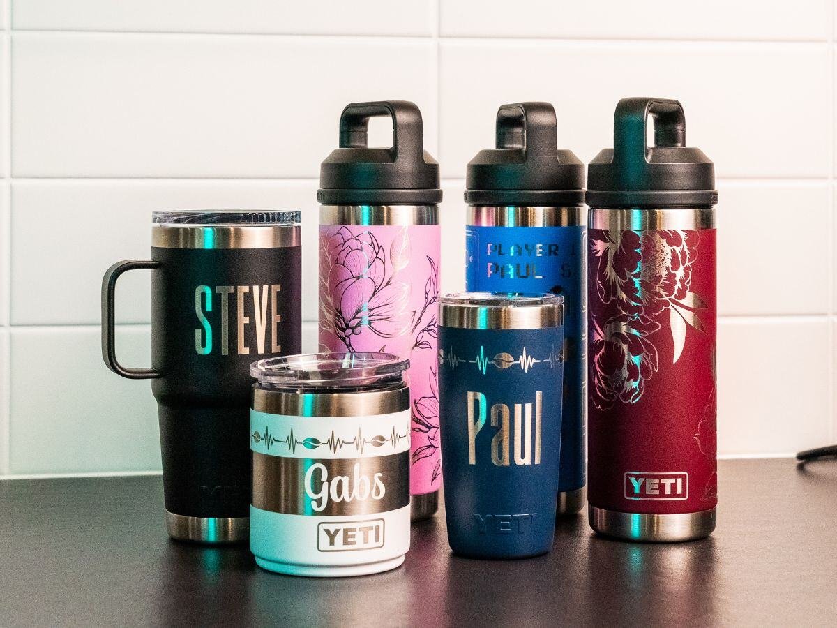 Engraved YETI drinkware 1