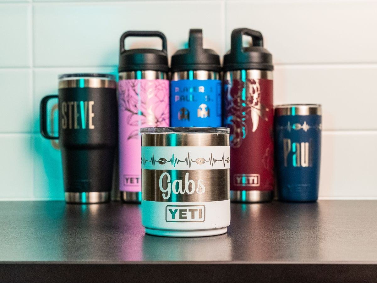 Engraved YETI drinkware 2