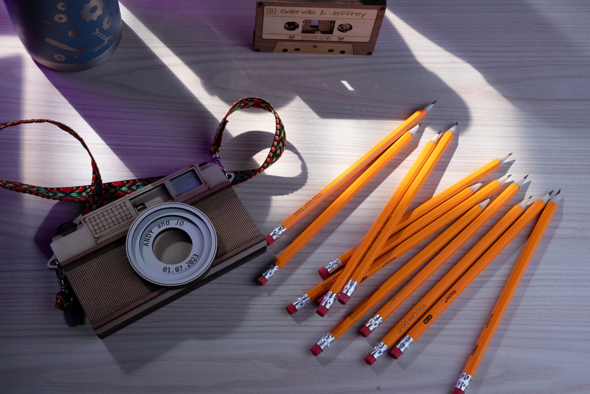 Engraved pencils